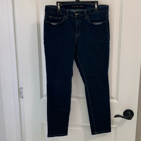 Michael Kors Denim - Michael Kors Dark Blue Cropped Skinny Jeans Size 6